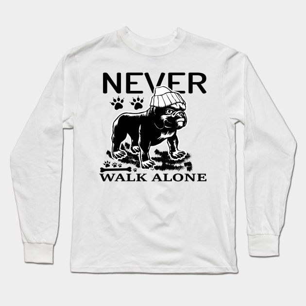 Never walk alone Long Sleeve T-Shirt by mohamadbaradai